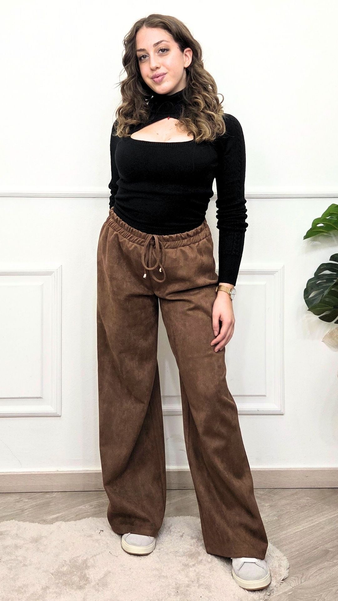 PANTALONI WIDE LEG - M!A F