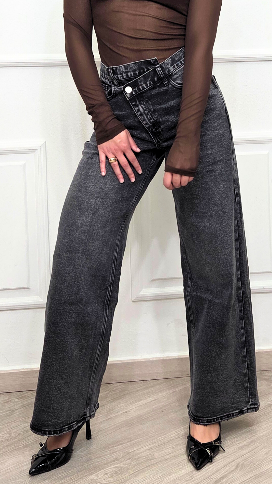 JEANS VITA ASIMMETRICA - MISS BONBON