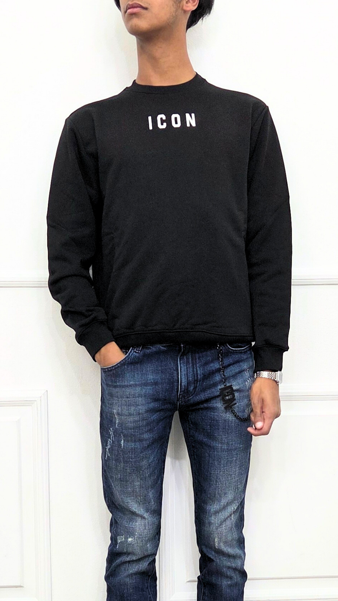 Felpa con logo centrale - ICON