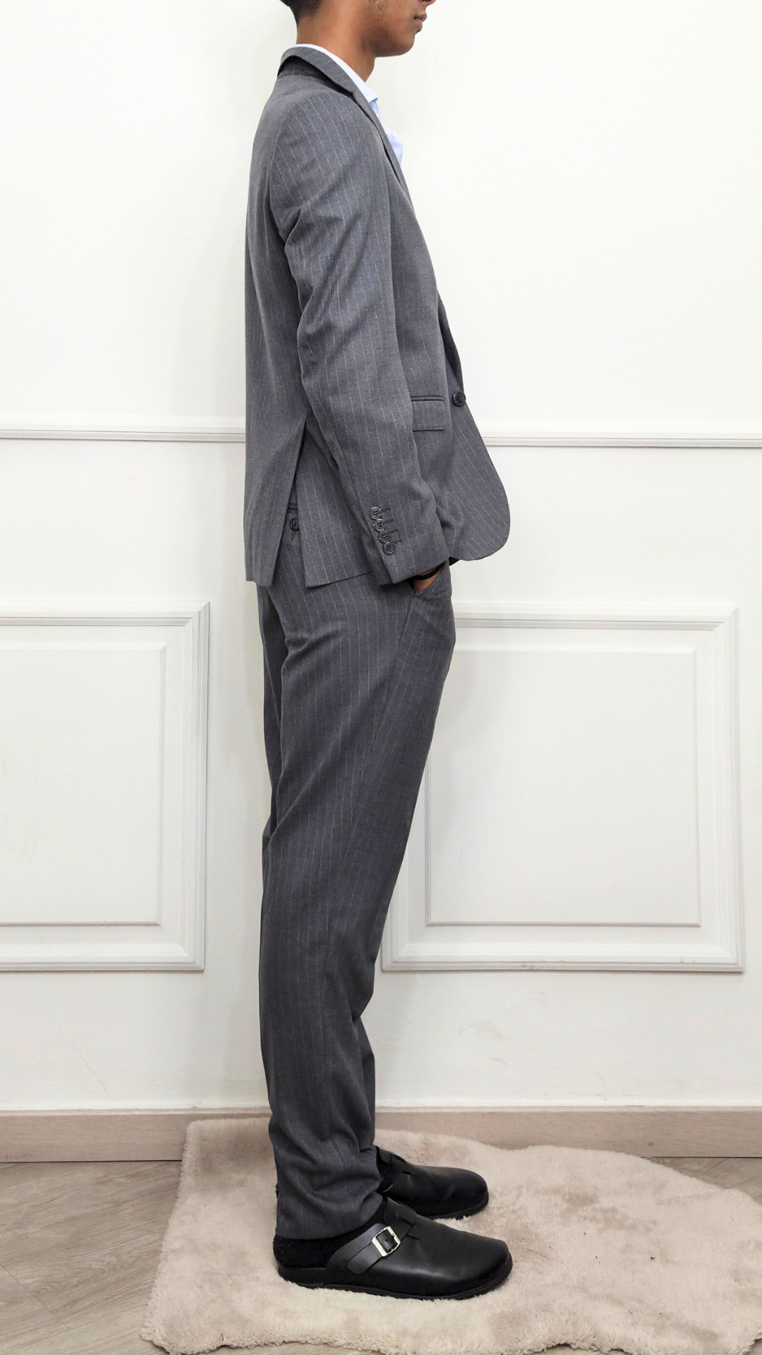 Abito monopetto gessato - WEB