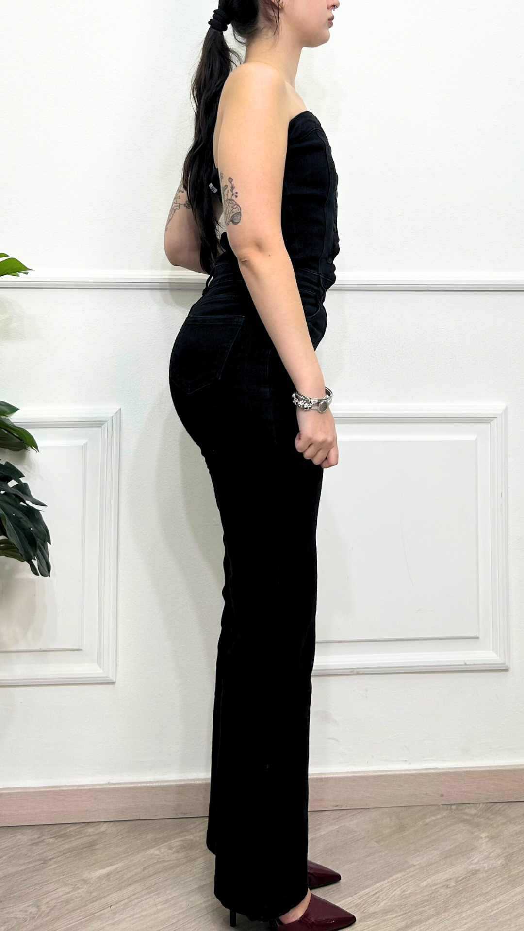 Jumpsuit Jeans - BLACK