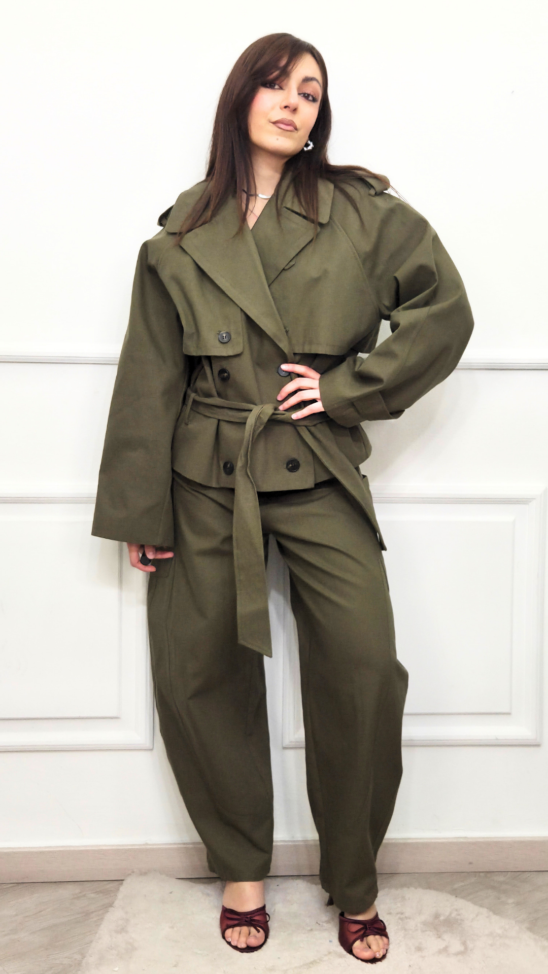 Pantalone Olive Balloon Lumina