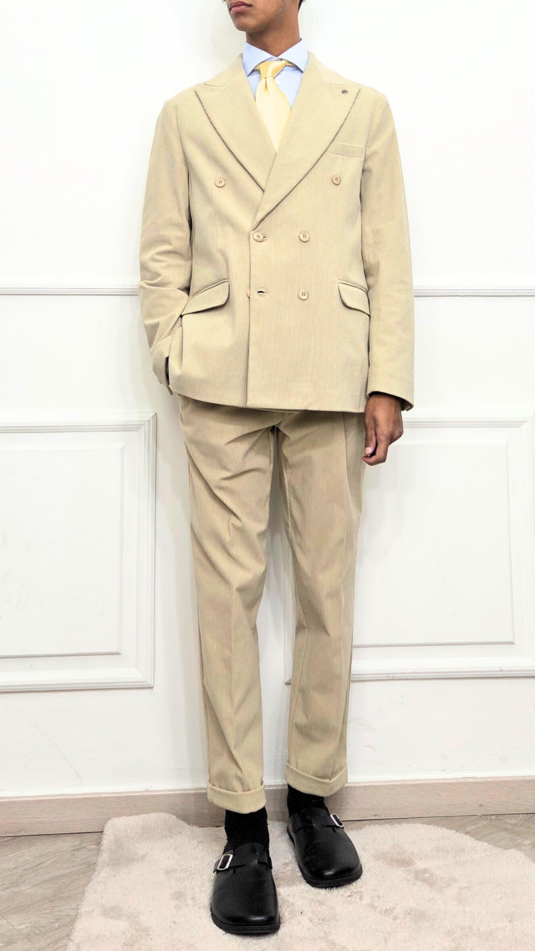 Abito doppiopetto a costine - BLACKSVNDAY