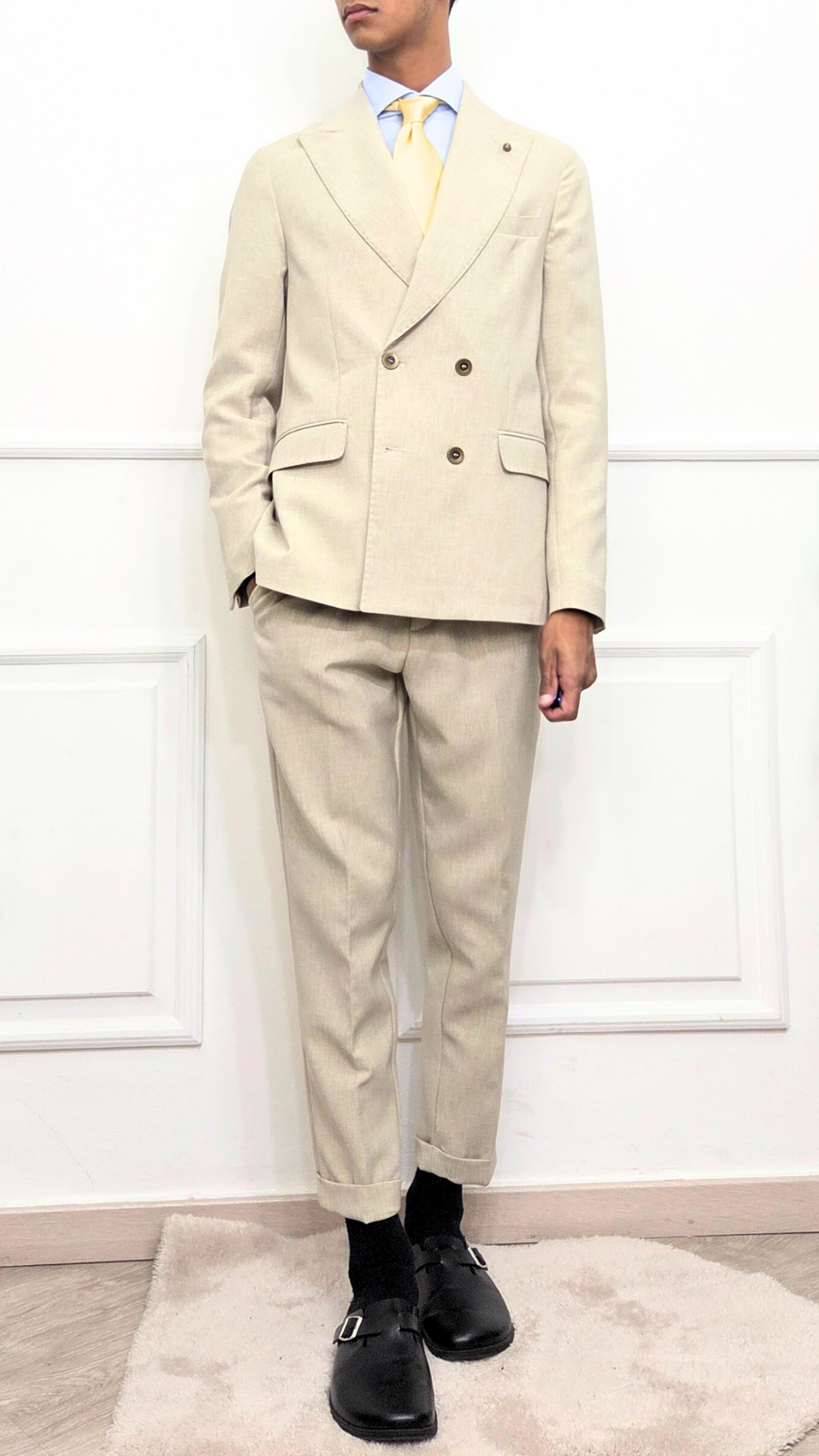 Abito doppiopetto Champagne - BLACKSVNDAY