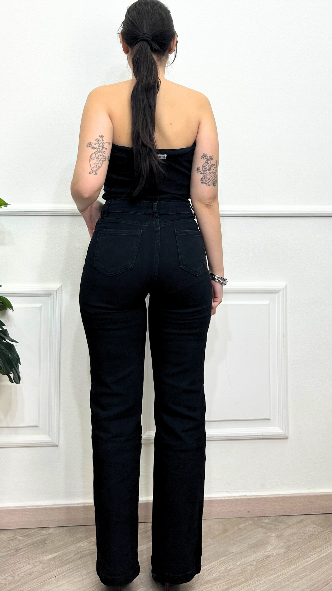 Jumpsuit Jeans - BLACK