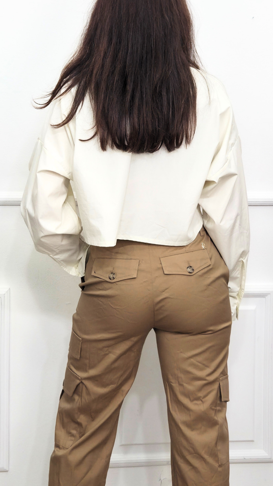 Camicia Cropped Raw Cut