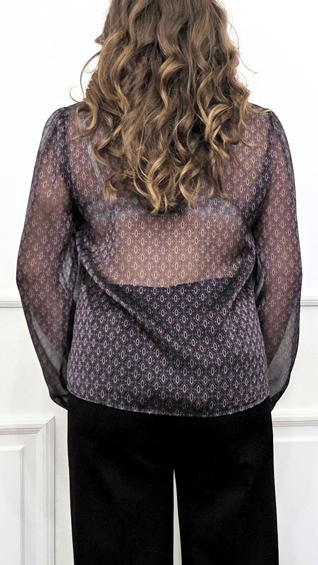 CAMICIA TRASPARENTE CON FANTASIA - EXTASY ITALY