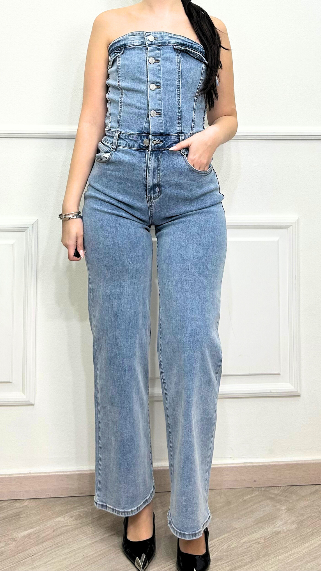 Jumpsuit Denim - AZZURRO