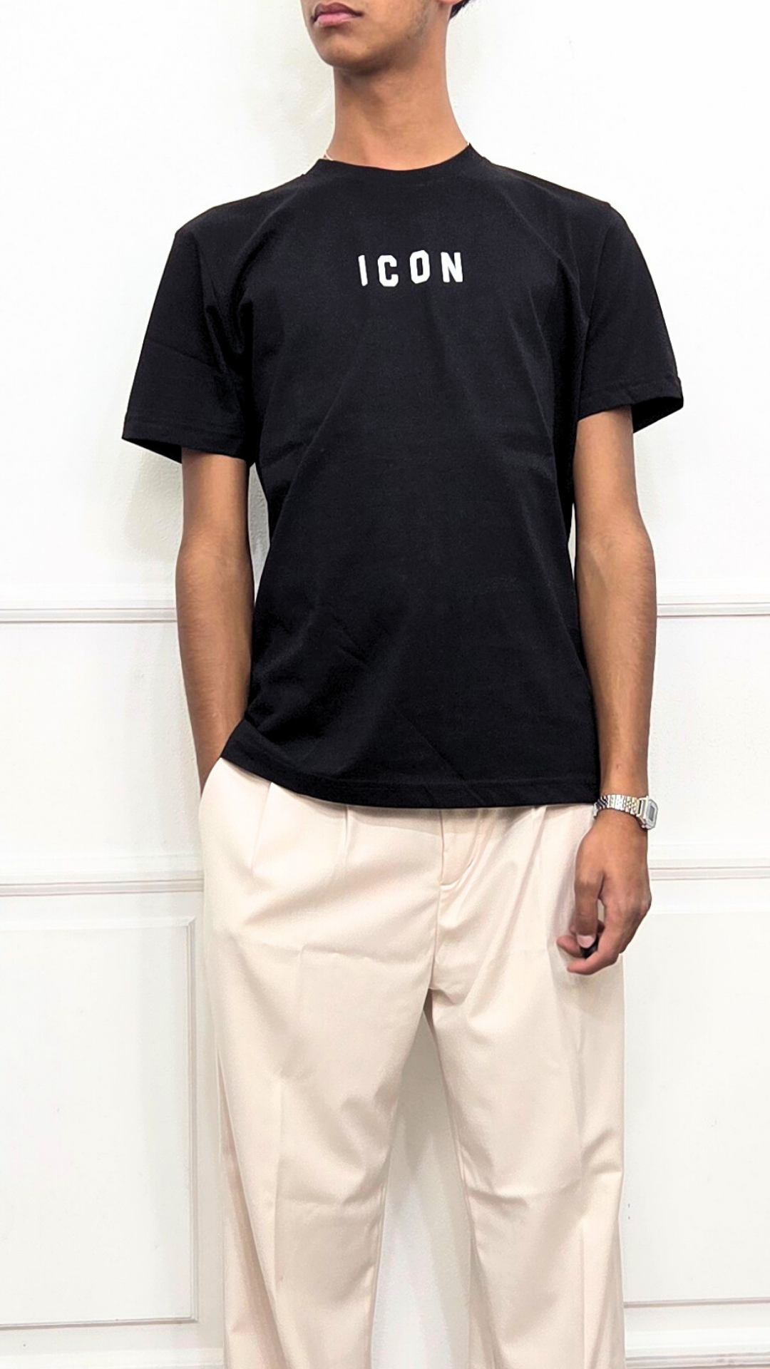 T-shirt con logo piccolo - ICON