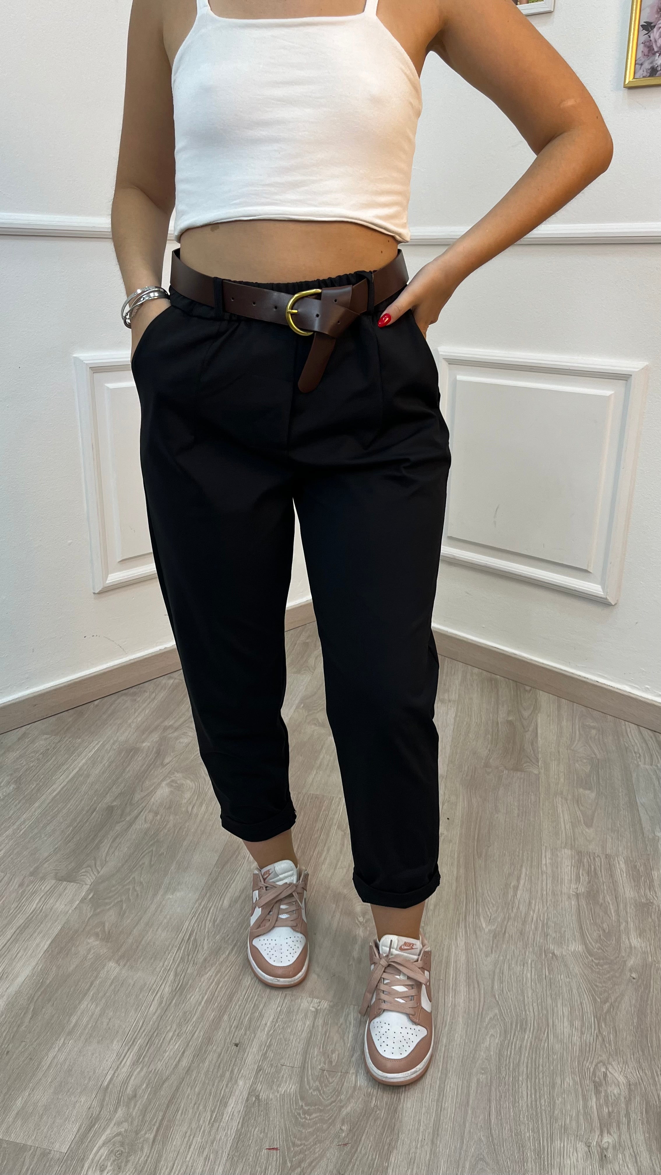 Pantalone con cintura - Regular