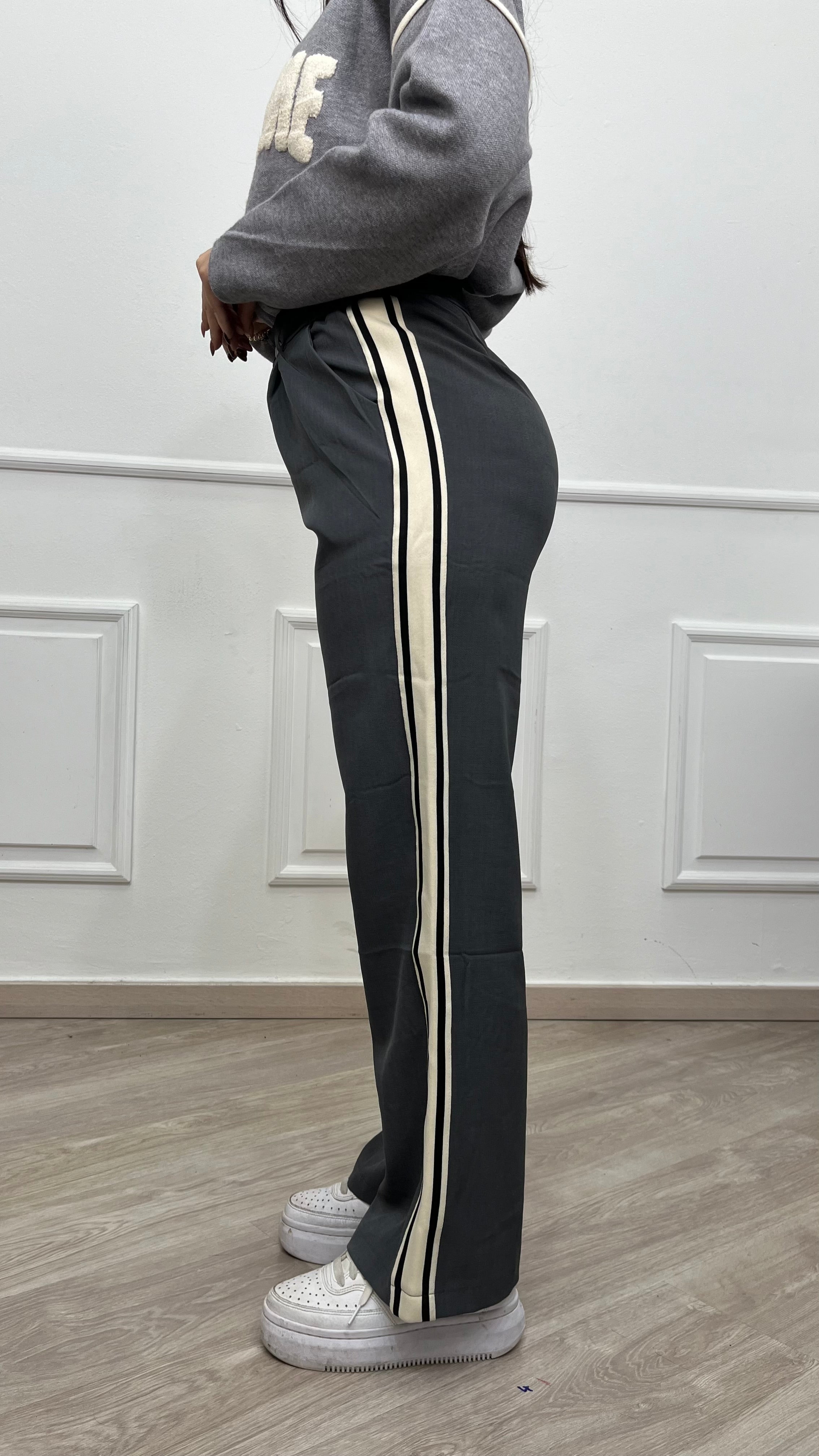 Pantalone palazzo - Grigio