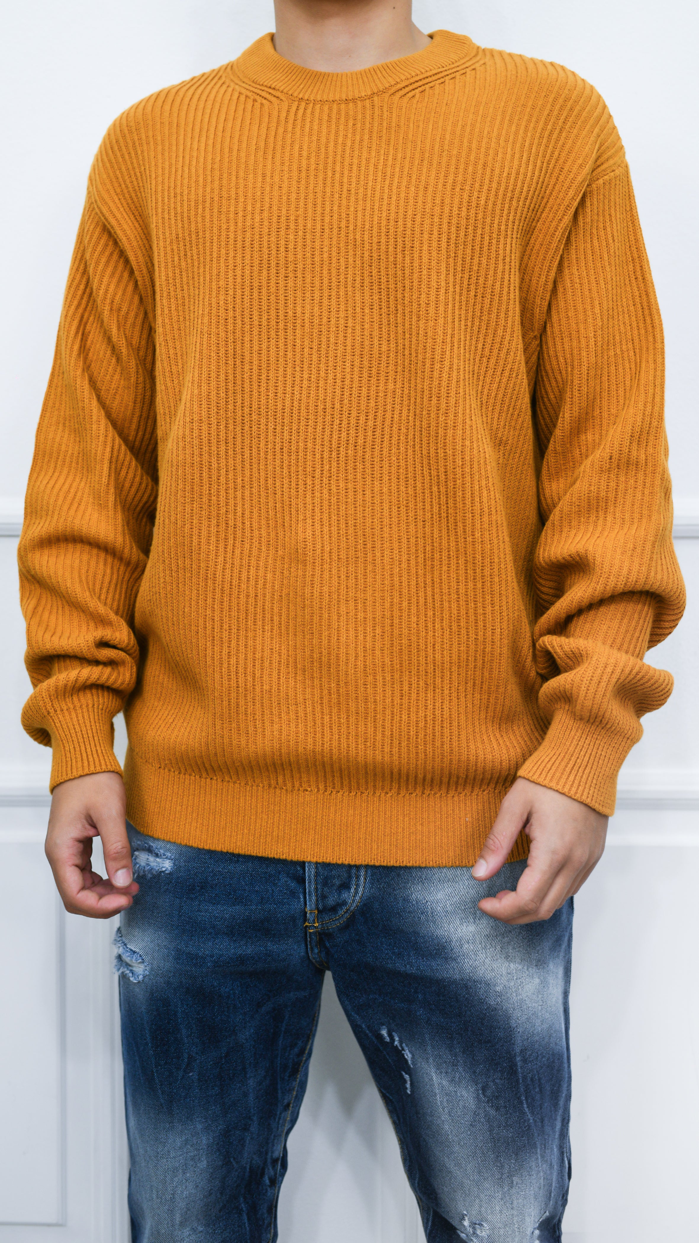 Maglione senape - Solid