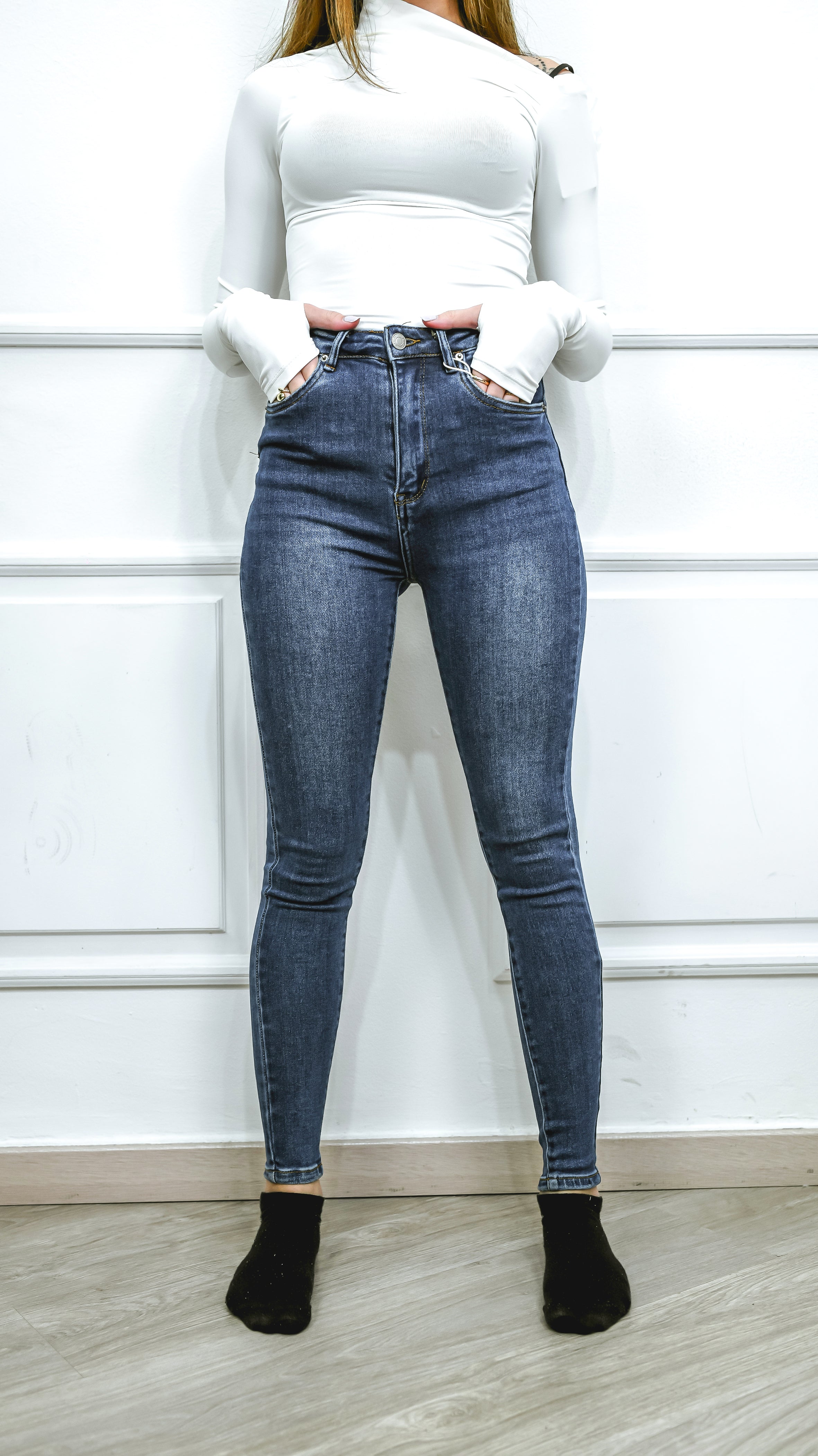 Jeans skinny - Vita alta