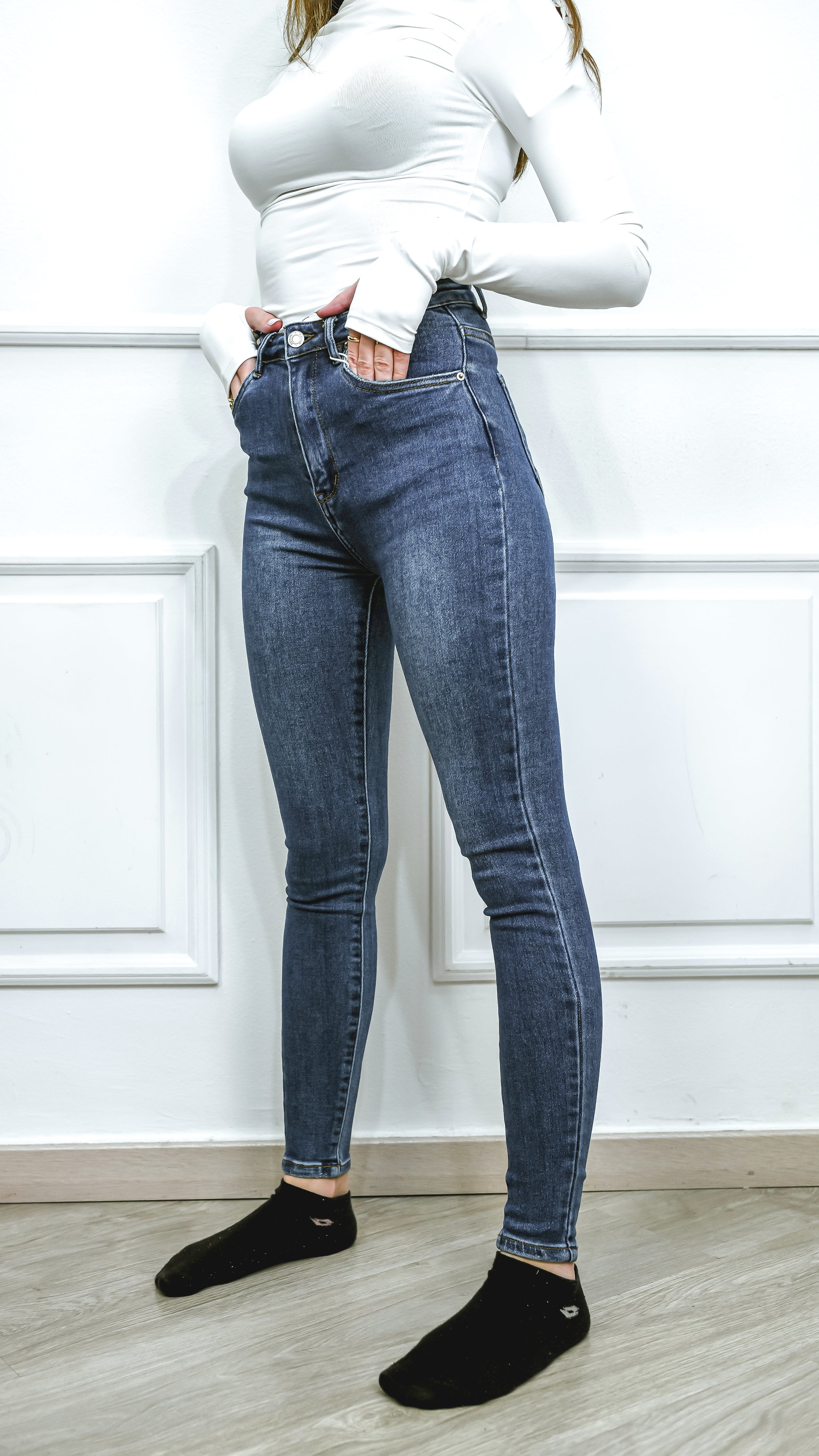 Jeans skinny - Vita alta