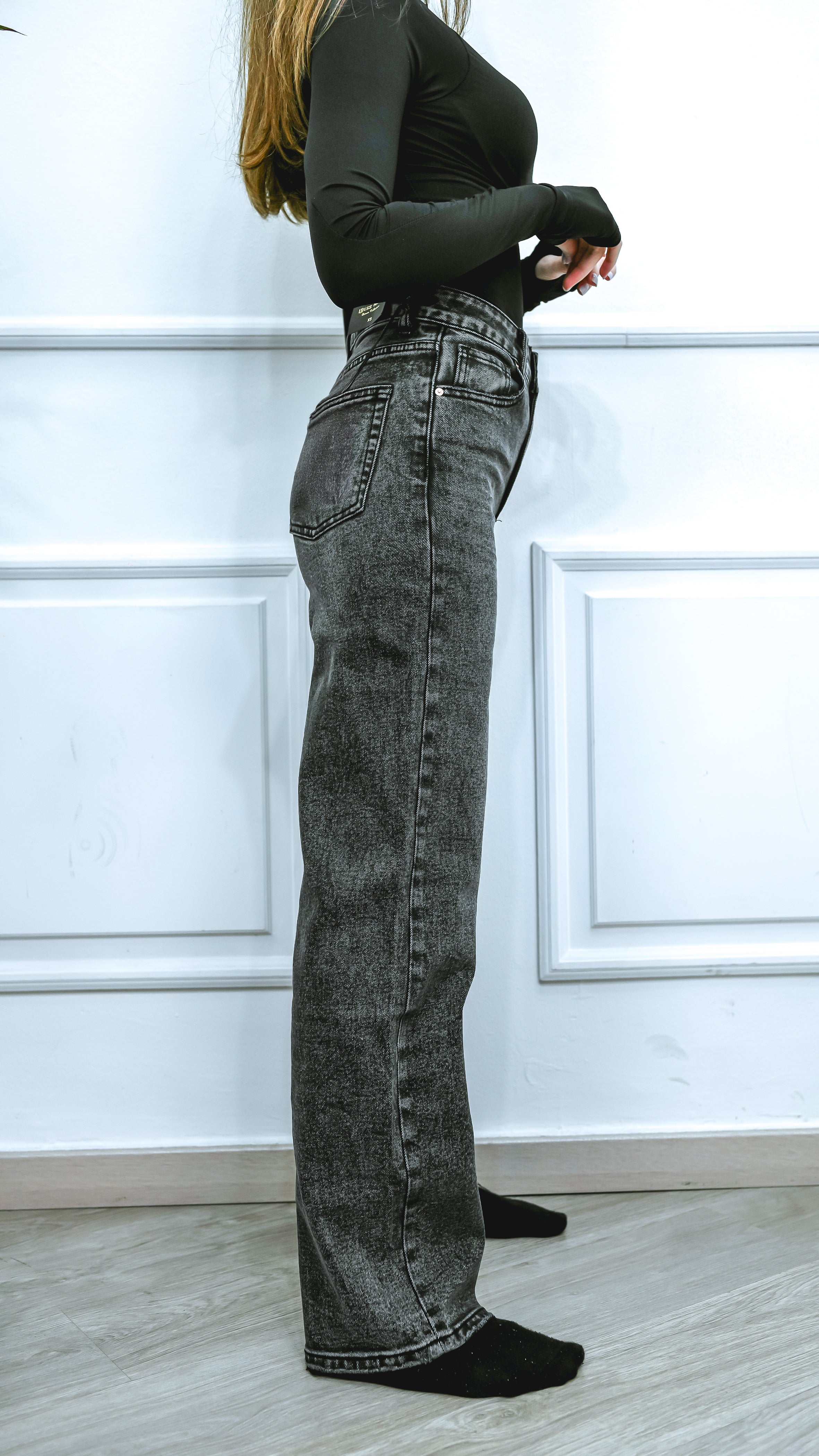 Jeans grigio - Wide Leg