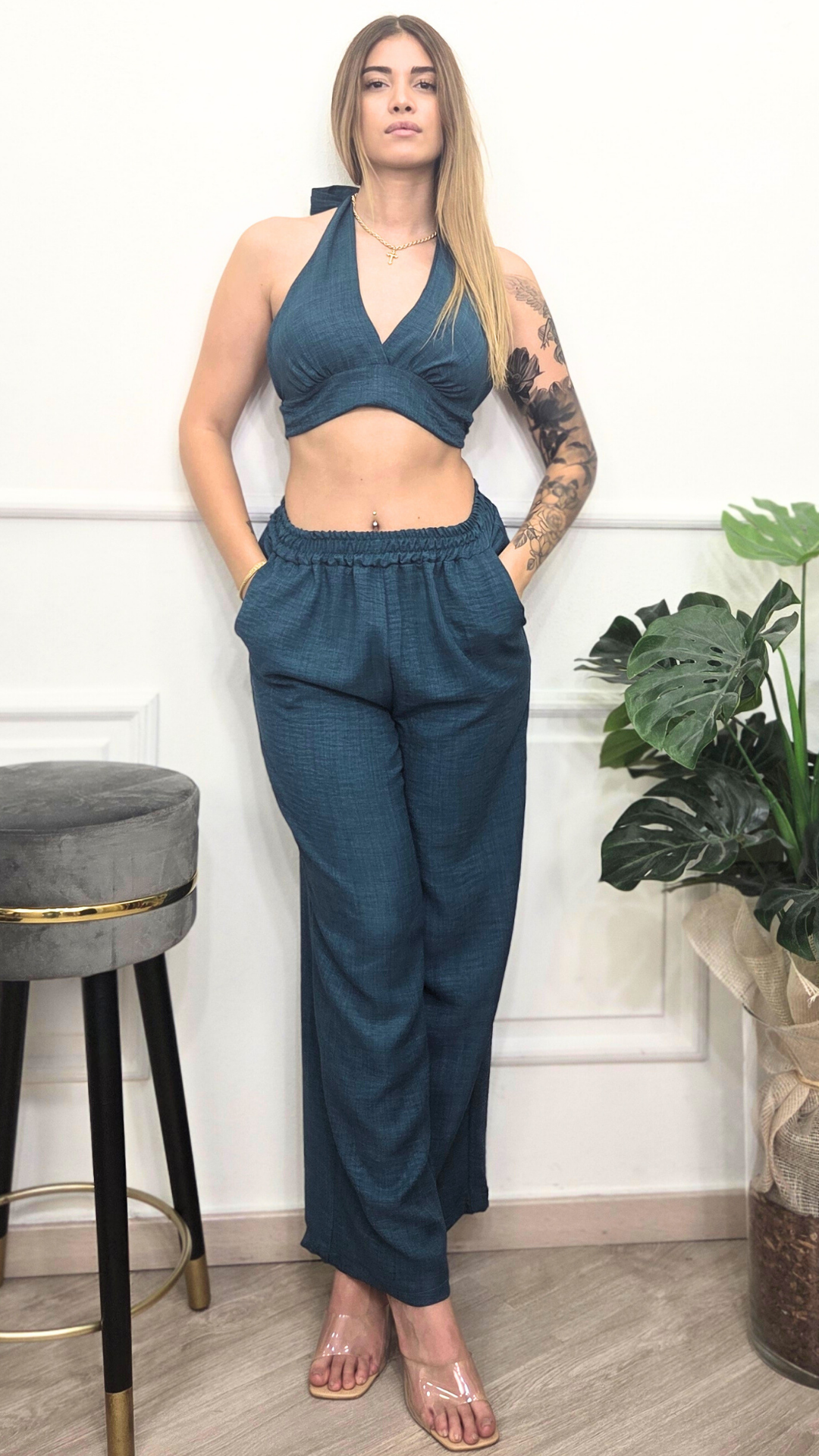 SET TOP TRIANGOLO E PANTS